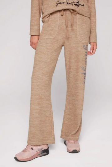 Pantaloni ampi in maglia di...