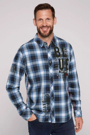 Camicia in flanella a...
