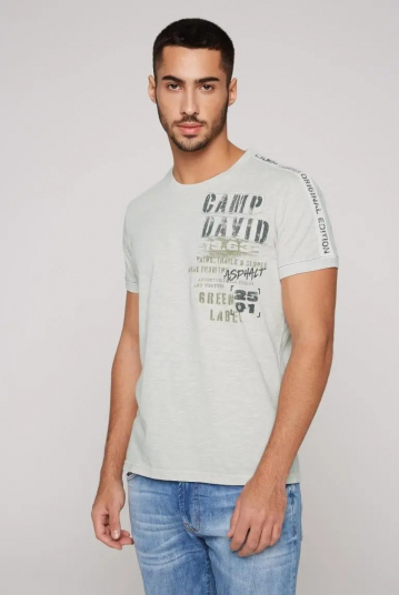 T-shirt con fettuccia e...
